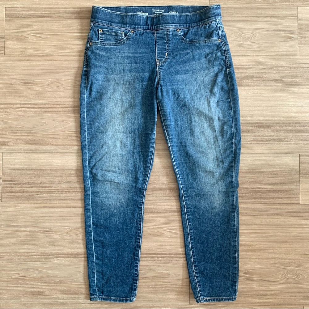 Signature Levi Strauss Pull-On Skinny Jeans Sz 10S